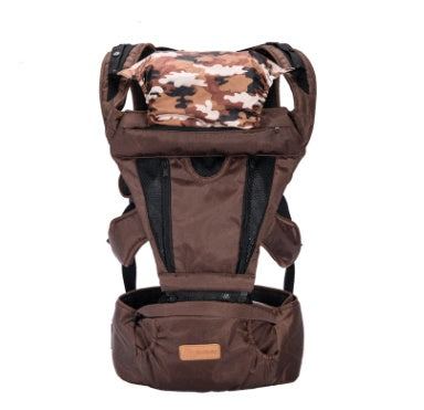 Baby sling multi-function baby waist stool front cross-holding bag four seasons breathable summer back-style holding baby artifact