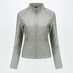 Women's motorcycle leather jacket